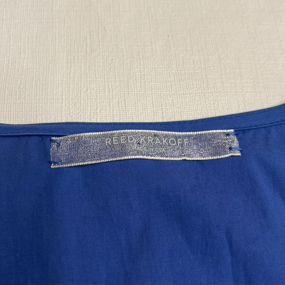 🟢 Reed Krakoff Blue Button Down Blouse - Picture 4 of 6